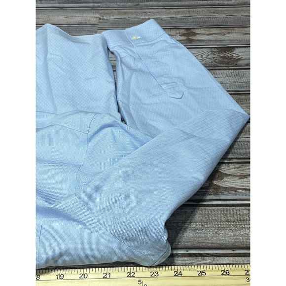 Brooks Brothers Dress Shirt Blue Pattern Size 16-34 - Picture 5 of 5